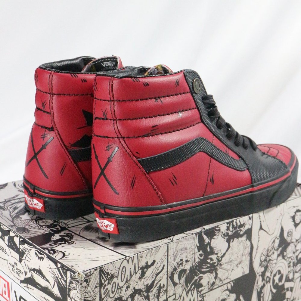 VANS Marvel x SK8-Hi 'Deadpool' Sneakers NIB - Picture 5 of 15